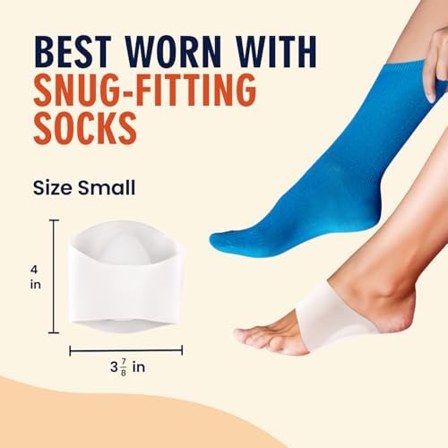 The two piece set of small medium arch support sleeves displayed on a white background.