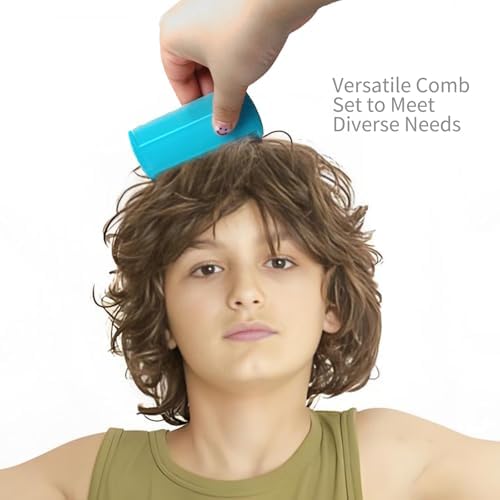 Comparison of long-tooth and short-tooth metal lice combs for different hair types.
