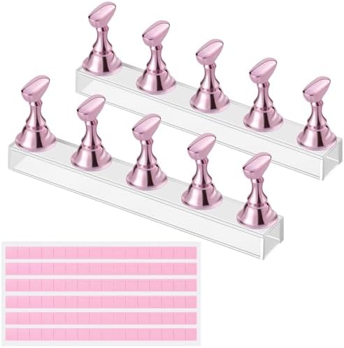Etercycle magnetic press on nail stand set front view