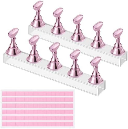 Etercycle magnetic press on nail stand set front view