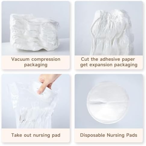 Dafi nursing pads inside open box showing 300 count supply