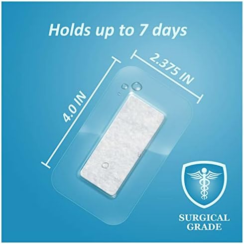 3M surgical grade transparent wound dressing showing the 7 day adhesive seal