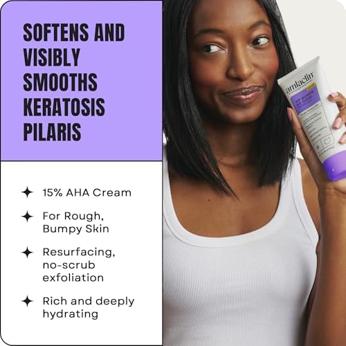 AmLactin KP Bumps Be Gone - Therapeutic Body Cream for Keratosis Pilaris - No-Scrub Exfoliator and Body Moisturizer for Dry Skin with 15% Lactic Acid AHA, 3 oz (Packaging May Vary) - Image 4