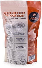 Fluker's dried soldier worms nutritional benefits label
