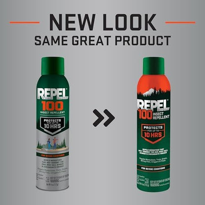 Repel 100 maximum strength 98 percent DEET spray packaging back label
