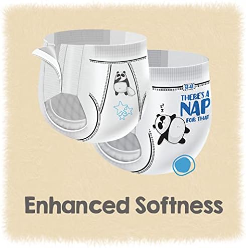 Finger lift tabs on flexible sides of Cuties training pants for easy changes.