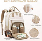 LOVEVOOK multi functional mommy bag open compartment layout
