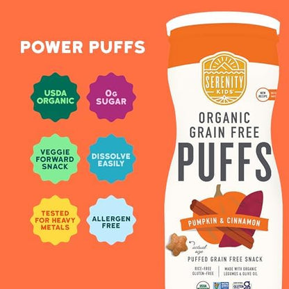 USDA organic and non GMO certified grain free infant snacks close up details