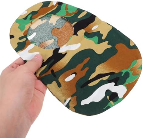 Healifty camouflage ostomy bag cover laid flat on white background