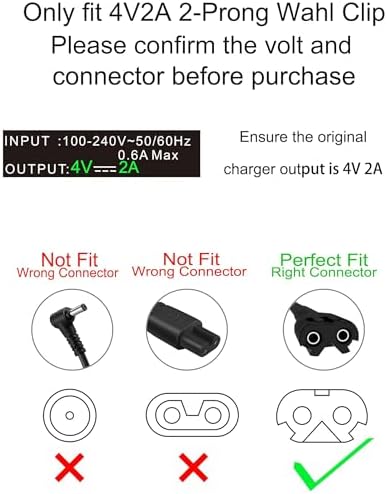 WUKUR hair trimmer adapter illustrating the multi protection safety circuit design