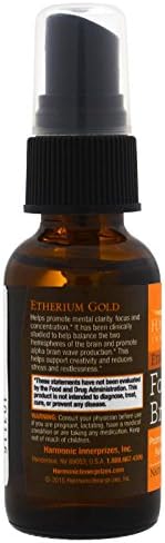 Harmonic Innerprizes Etherium Gold spray bottle packaging