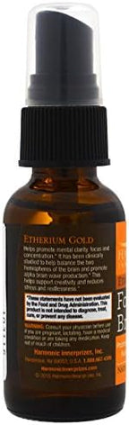 Harmonic Innerprizes Etherium Gold spray bottle packaging