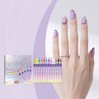 Skywork nail art pens set held in hand showing size