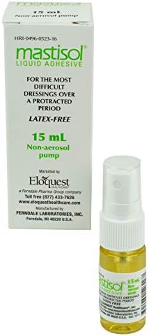 Authentic Mastisol latex-free adhesive spray for medical dressings and device securement.
