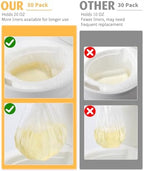 Close up of leakproof plastic material on Tiga potty liner