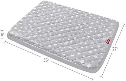 Moonsea star pattern puppy bed protector folded cleanly showing authentic premium quality fabric.