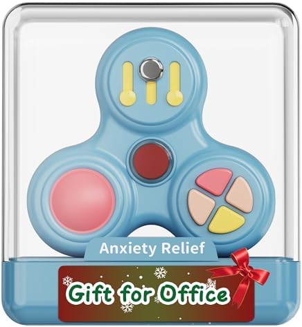 Evnojy stress relief blocks being held in an adult hand to show the exact scale and size