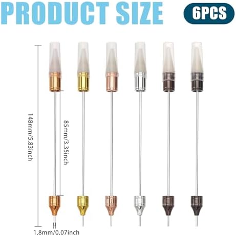 Close up of beinkmake dual ended rhinestone picker tool tips