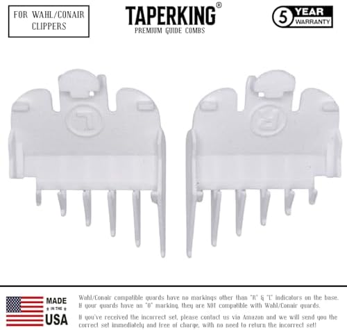 Close up of the secure snap on mechanism of the authentic hair clipper guards