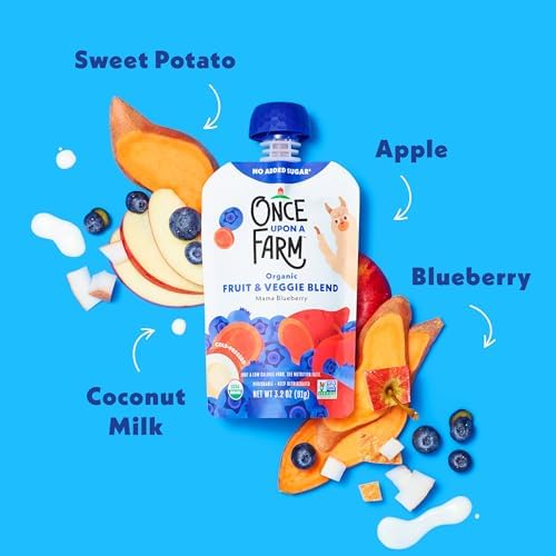 Once Upon A Farm blueberry fruit and veggie blend