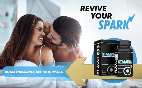 Flawless For Men Stamina male vitality supplement bottle