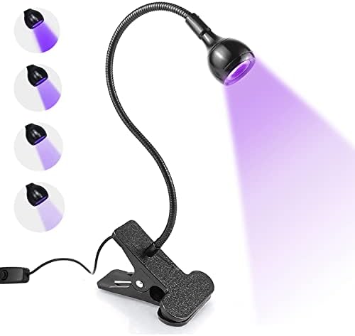 Bucice nail lamp showing the adjustable gooseneck feature