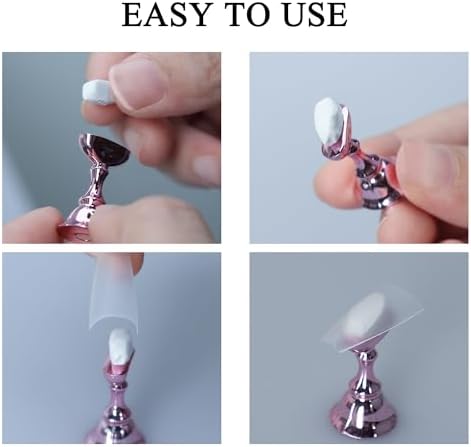 Top view of white magnetic nail painting display kit