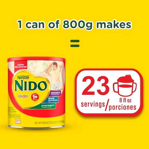 Nestle Nido 1.76 pound canister packaging details