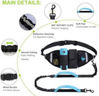 Yungaspy hands free running leash demonstrating shock absorption for large dogs