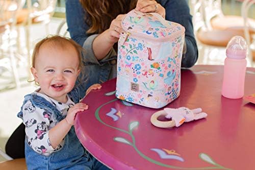 Petunia Pickle Bottom cooler bag being used for baby bottles