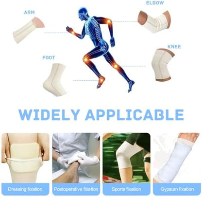 Yeasing orthopedic cast liner shown with bi-directional stretch capability