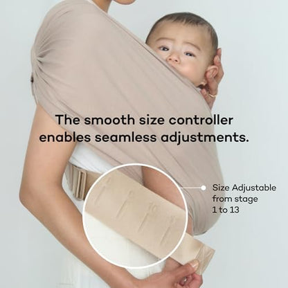 Back view showing the wide weight distributing fabric panel of the Konny SoftBreeze sling.