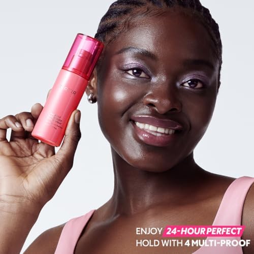Waterproof makeup fixer that locks in look from morning to night