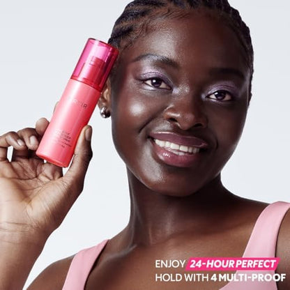 Waterproof makeup fixer that locks in look from morning to night