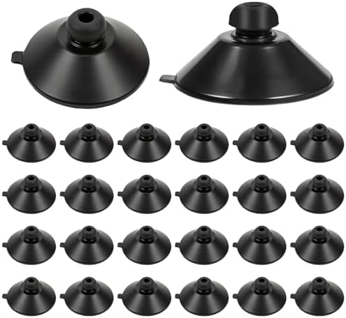Classicseali thirty two millimetre rubber suction cups side view displaying the universal insert hole for airline tubing attachment.