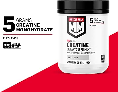 Muscle Milk Pro Series Creatine label details and serving size