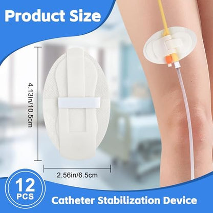 Close up of BeHerk adhesive catheter tube holder mechanism