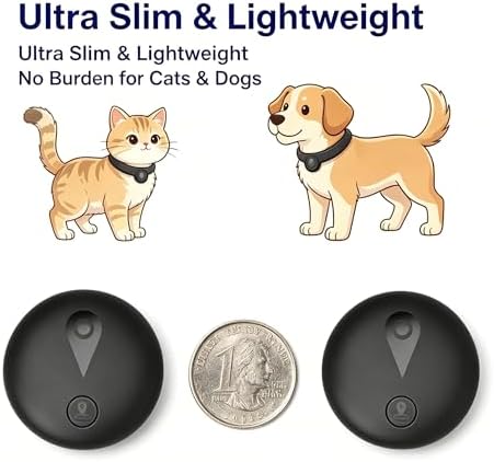 Ultra lightweight cat tracker sleeve being adjusted on a small pet collar.