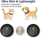 Ultra lightweight cat tracker sleeve being adjusted on a small pet collar.