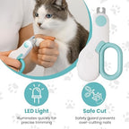 GadgetPawsUSA small dog clipper showcasing the integrated mechanical safety guard design.