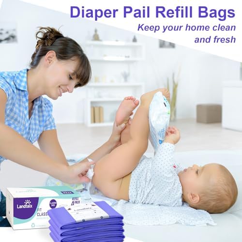 Landtaix diaper disposal bags four pack retail display