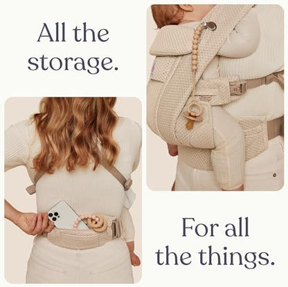 Ergobaby Omni Deluxe baby carrier showing ergonomic lumbar support