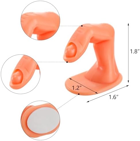 Professional nail art training fingers used for acrylic and gel polish practice