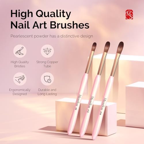 Close up of MelodySusie nail brush bristles for acrylic application
