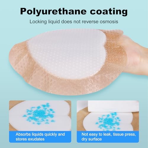 ZMZPA waterproof and breathable sacral dressing highlighting the semi permeable backing film