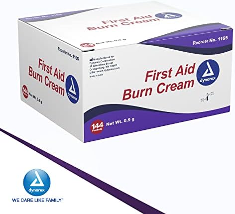 Authentic USA imported Dynarex burn ointment packaging for Indian first aid kits.