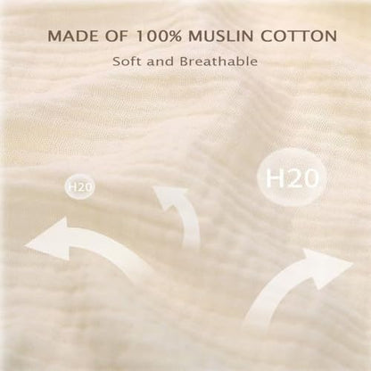 Close up of breathable muslin fabric nursing cover