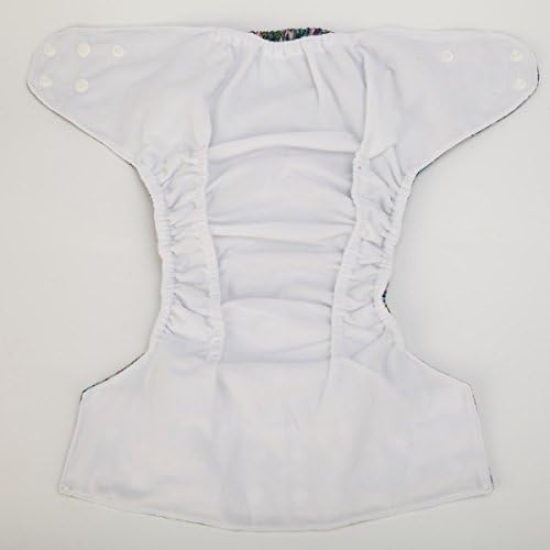 Sigzagor toddler cloth diaper showing adjustable snap buttons and waterproof layer