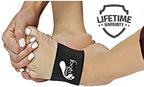 Foots Love arch support sleeve being worn with athletic socks