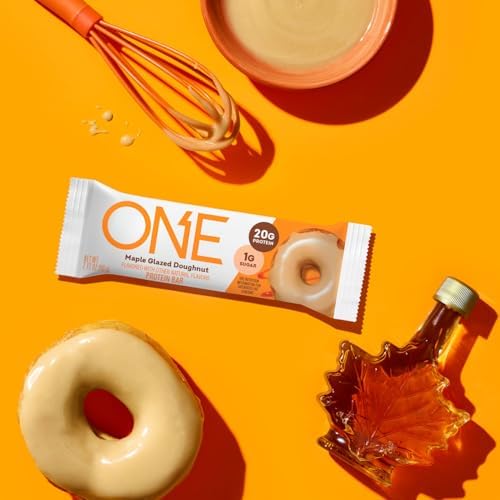 ONE Protein Bars, Maple Glazed Doughnut, Gluten Free with 20g Protein and 1g Sugar, Pantry Staples, 2.12 oz (12 Count) - Image 4